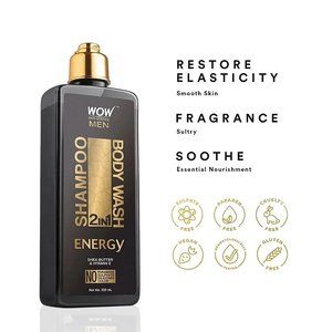 WOW Skin Science Energy 2-in-1 Shampoo & Body Wash For Men